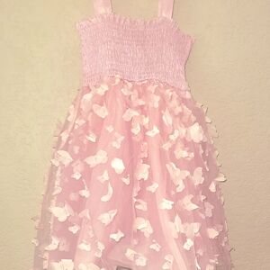 Fluffy Pink Butterfly Dress